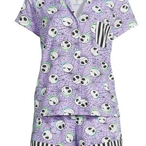 Disney Purple and Black Nightmare Before Christmas Pajama Set